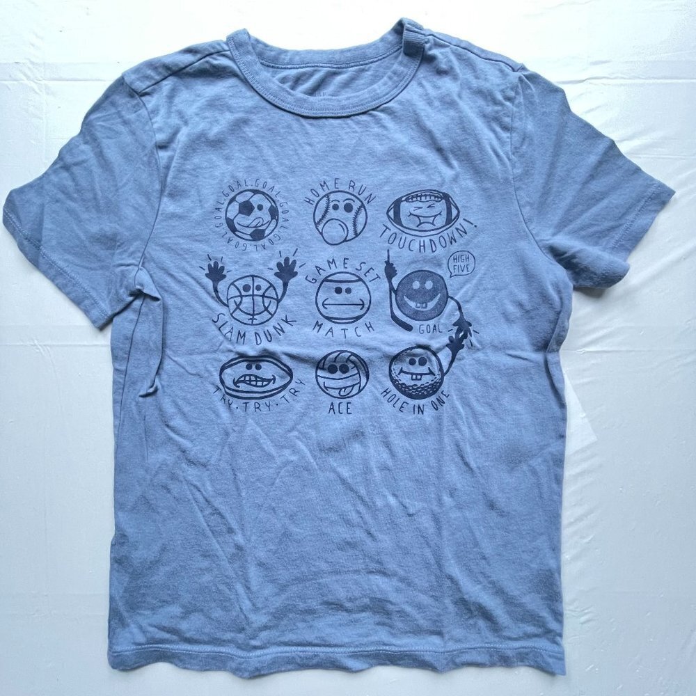 Gap Kids Boys Blue Graphic Short sleeve Shirt Medium(8-9)